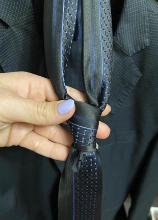 Краватка темно-синя1 фото