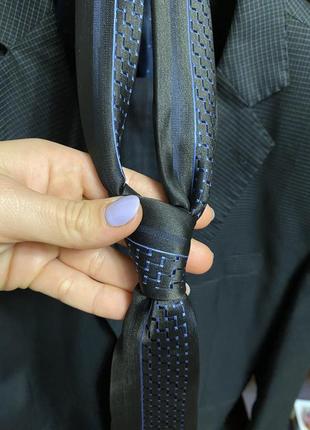 Краватка темно-синя9 фото