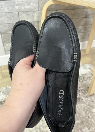 Мокасины женские 38 кожа