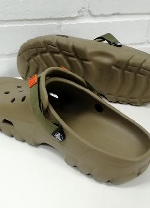 Клоги сабо хаки crocs offroad sport clog,  оригинал3 фото