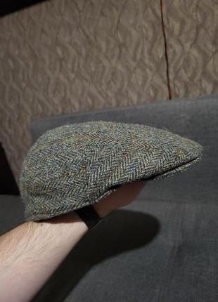 Жиганка harris tweed утка воровка хулиганка кепка твидовая