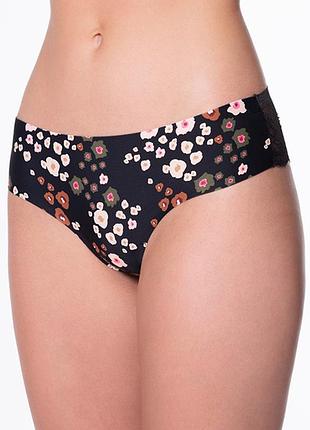 Труси tanga peggy brown julimex класичні чорні з мереживом