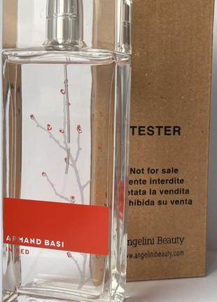 Оригинальный armand basi in red 100 ml tester (арманд басы и дрред ) туалетная вода