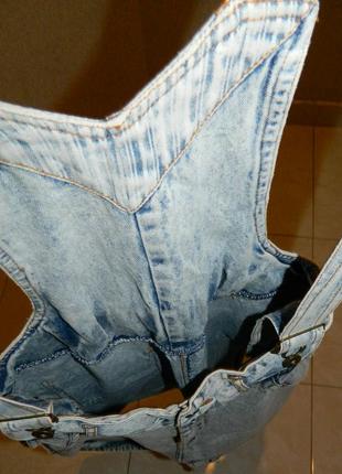 Р. 44-46 джинсовый комбинезон шортами7 фото