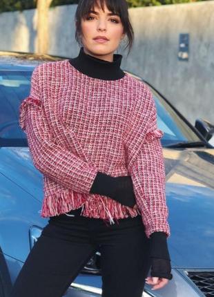Твідовий светер zara