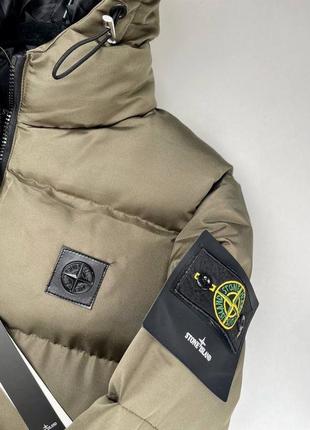 Куртка пуховик в стиле stone island5 фото