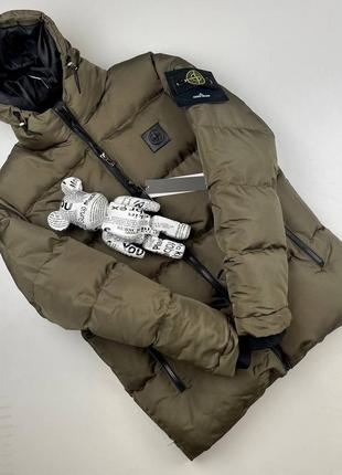 Куртка пуховик в стиле stone island6 фото