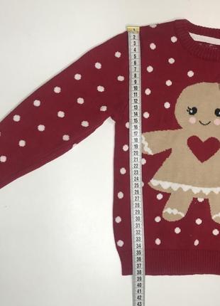Новорічний светр на дівчинку7 фото
