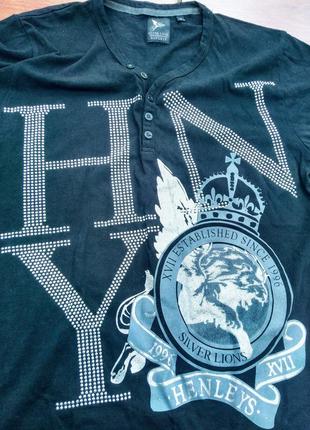 Футболка со стразами henleys silver lions