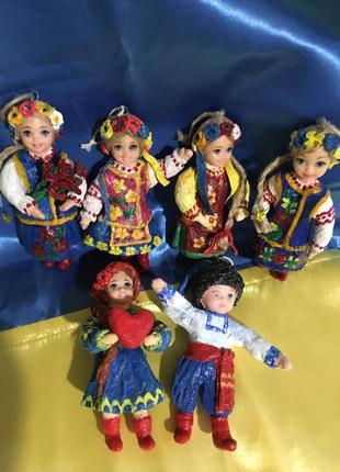 Новогодняя игрушка солоха украинка малышка сувенир handmade