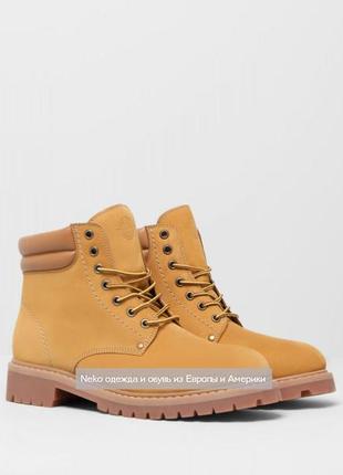 Кожаные мужские ботинки 41,42,44 pull & bear