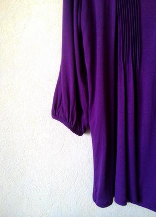Стречевая удлиненная блуза оттенка марсал 22-24 Парк2 фото