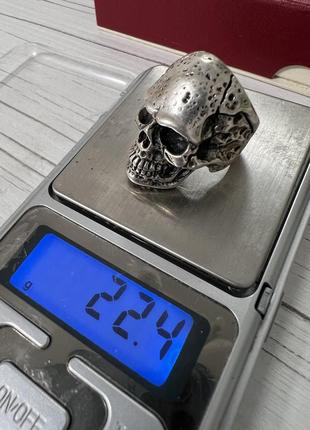 Срібний череп срібло 925 22.4 г10 фото