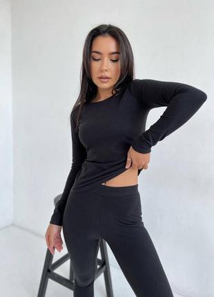 Комплект термобелья гольф + лосины ткань: трикотаж "пума" плюш