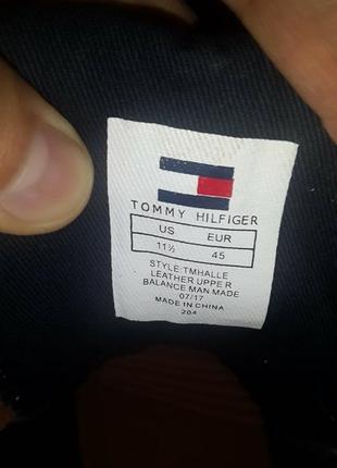 Tommy hilfiger оригінал 45 29,5 см по устілці нові шкіряні черевики3 фото