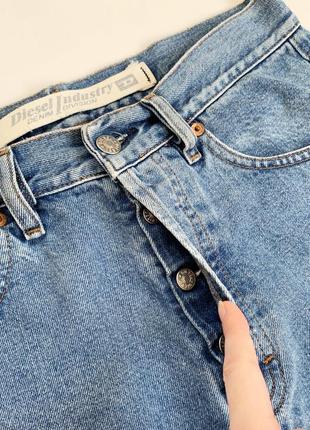 Джинси, мом джинс, штани, голубі, сині, оригінал, дизель, diesel5 фото