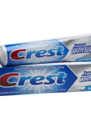От зубного камня отбеливающая паста crest tartar protection white-232g-usa
