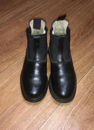 Стильные кожаные ботинки челси fouganza, р-р 31, ст 19,5 см2 фото