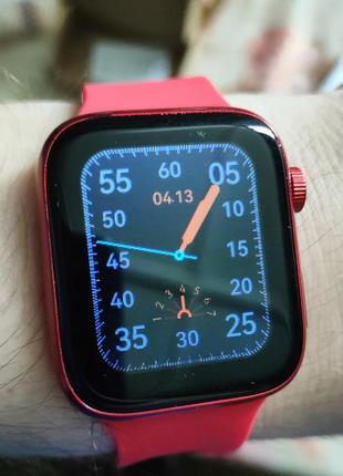 Стильний смарт годинник t83 smartwatch red6 фото