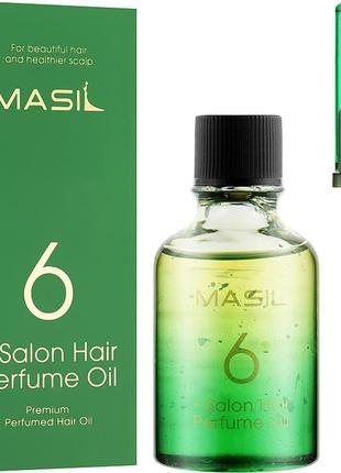 Парфюмированое масло для восстановления и защиты волос masil 6 salon hair perfume oil 60 мл2 фото