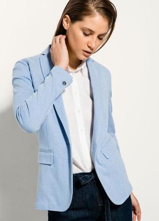 Massimo dutti голубой жакет пиджак блейзер10 фото