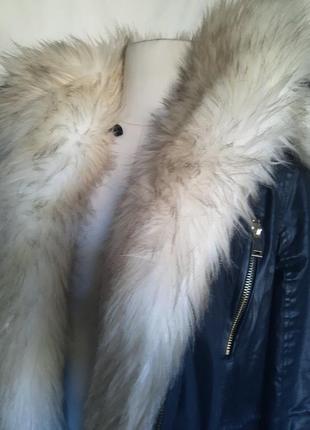 Женская  куртка со съемным мехом . осенняя, весенняя, зимняя, деми.10 фото