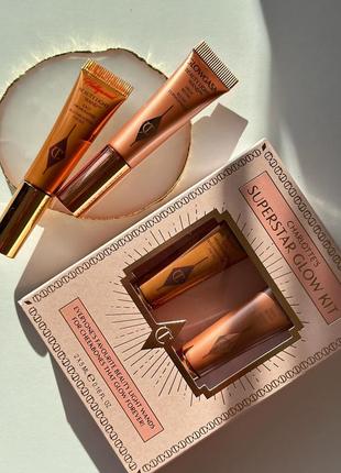 Charlotte tilbury charlotte's superstar glow kit набор хайлайтеров