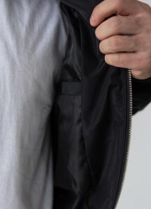 Стильная мужская куртка бомбер на синтепоне осенняя до -56 фото