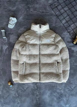 Хітовий люксовий плюшевий пуховик в стилі тнф tnf the north face преміум зимовий до -30 мішка стильний чоловічий1 фото