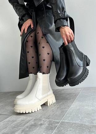 😍стильные зимние челси 🖤🤍