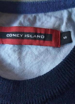 Coney island стильный тонкий, но теплый свитер  50% шерсть мериноса3 фото
