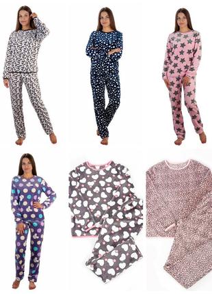 5 кольорів 🌈жіноча піжама махрова велсофт, женская пижама махровая плюшевая, тепла піжама махрова, теплая пижама махровая1 фото