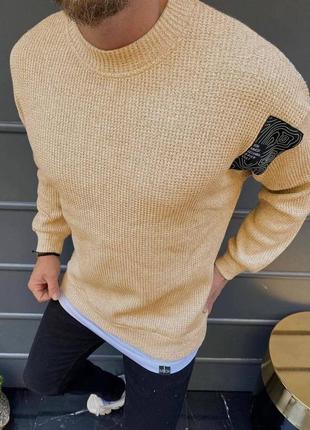 Стильный мужской оверсайз свитер качественный премиум однотонный3 фото