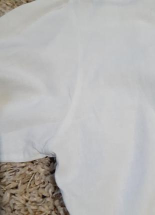Базовая белая льняная рубашка свободного кроя, c&amp;a, p. 42-485 фото