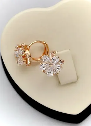 Позолочені сережки