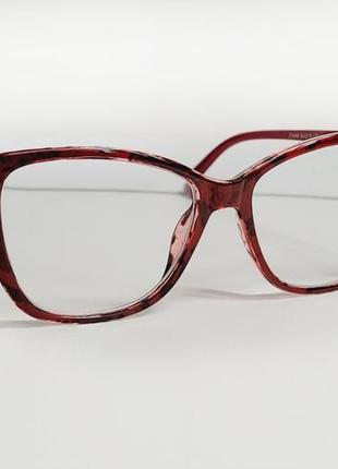 Очки  женские для зрения 21448, с диоптриями, с белой линзой6 фото