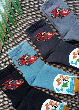 Набор: детские махровые носки "тачки" 26-28 размер (набор 4 пары / можно отдельно)3 фото