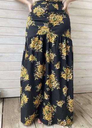 Новая юбка в цветочный принт макси1 фото