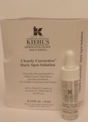 Сыворотка для ровного тона кожи kiehls clearly corrective dark spot solution, 4 мл