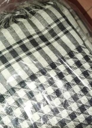 Арафатка тактична бавовняна 120х120 см. чорно-зелений шарф хустка куфія шемаг хакі3 фото