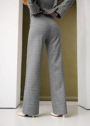 Елегантні стильні брюки-палаццо з вмістом вовни  42-52 р.🥦⚗💙8 фото