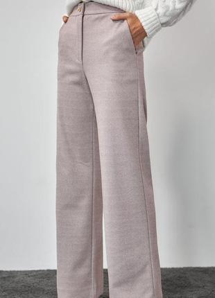 Елегантні стильні брюки-палаццо з вмістом вовни  42-52 р.🥦⚗💙9 фото