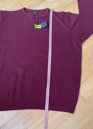 Бордовий шерстяний светр2 фото