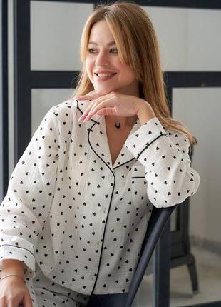 Пижама сердечки