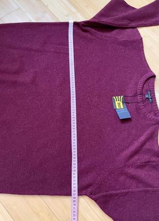 Бордовий шерстяний светр3 фото