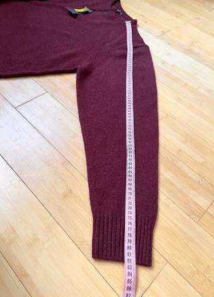 Бордовий шерстяний светр6 фото