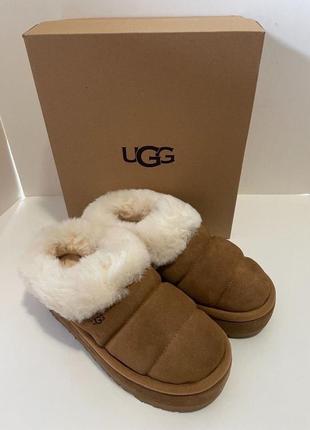 Tazzlita suede fur collar platform ugg6 фото