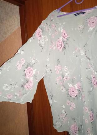 Нежная вискозная блуза большого 30 редкого размера3 фото