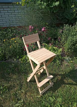 Барний стілець, розкладний дерев'яний, для кафе бару кави1 фото