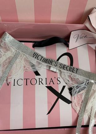 Пояс зі стразами вікторія сікрет оригінал victoria’s secret пояс для чулок виктория сикрет2 фото